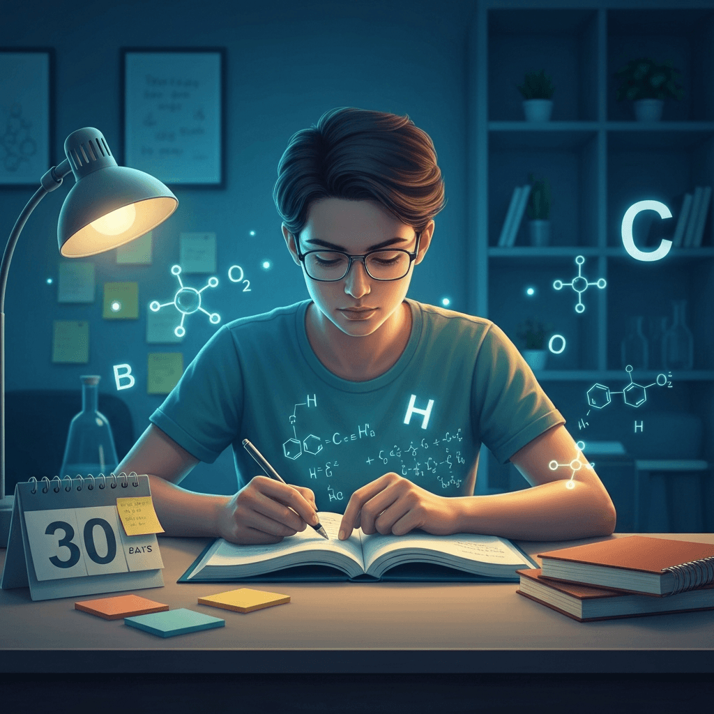مرور شیمی در ماه آخر: راهنمای جامع و مرحله‌به‌مرحله برای کسب نمره برتر