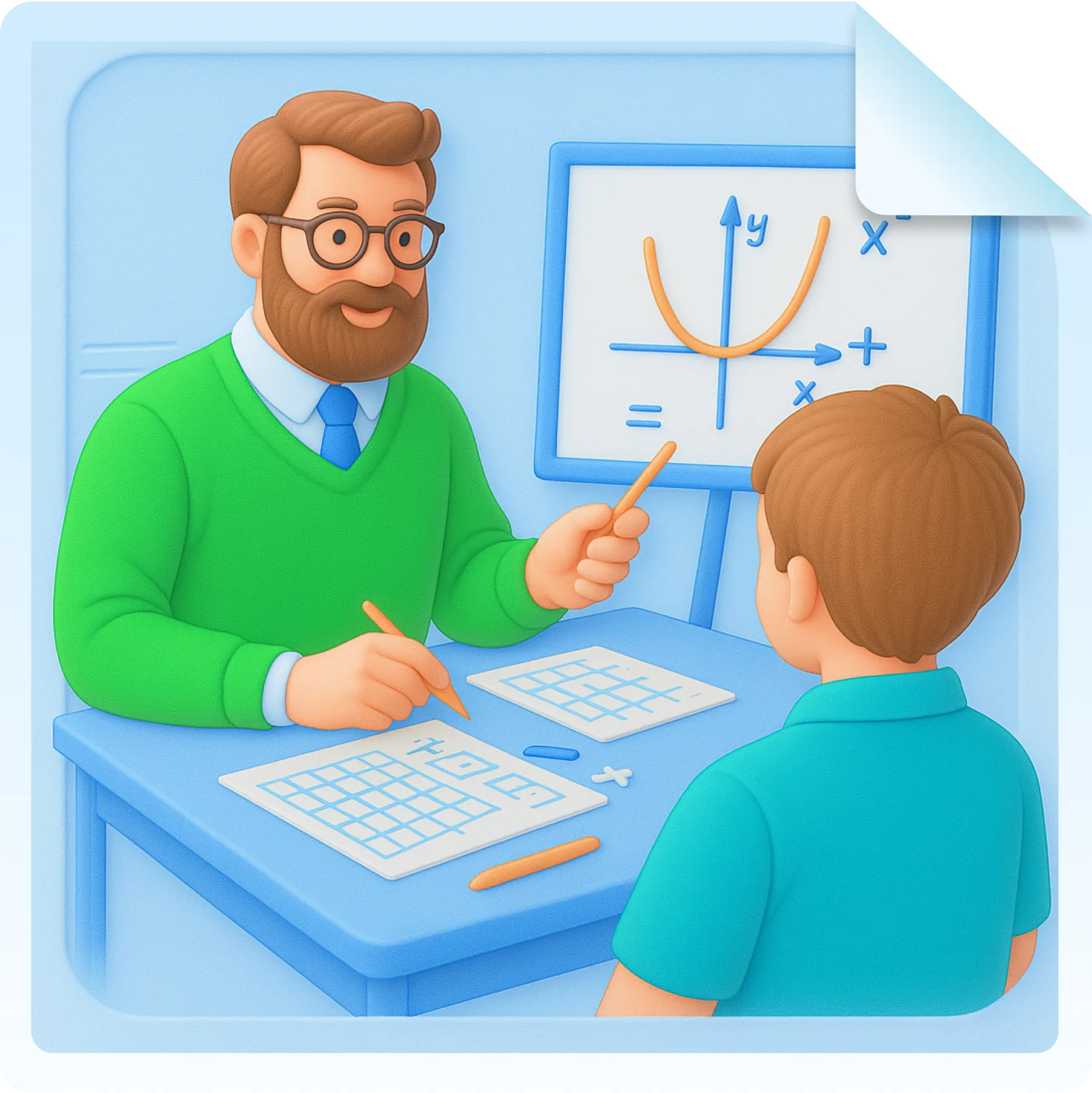 Professional counselor reviewing options with a student