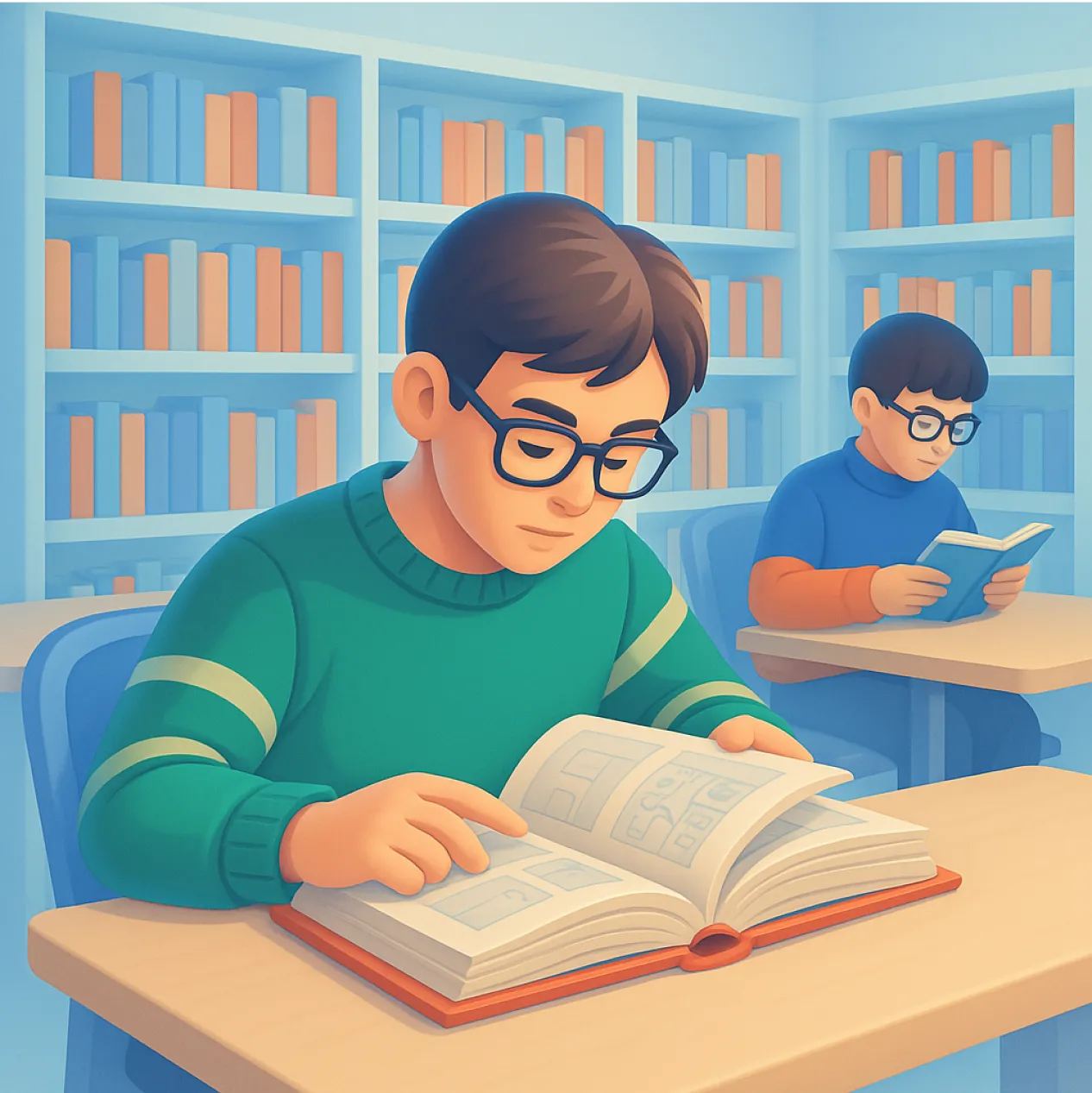 تصویر گرافیکی مرتبط با آموزش و موفقیت در یوحنا